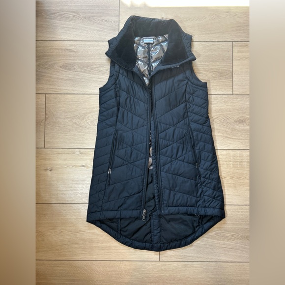 Columbia Black Quilted Vest with Fleece Lining - Picture 1 of 7